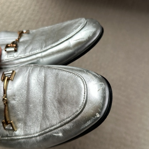 Sam Edelman Loraine Horsebit Loafer Soft Silver slip on size 9 - Picture 7 of 8
